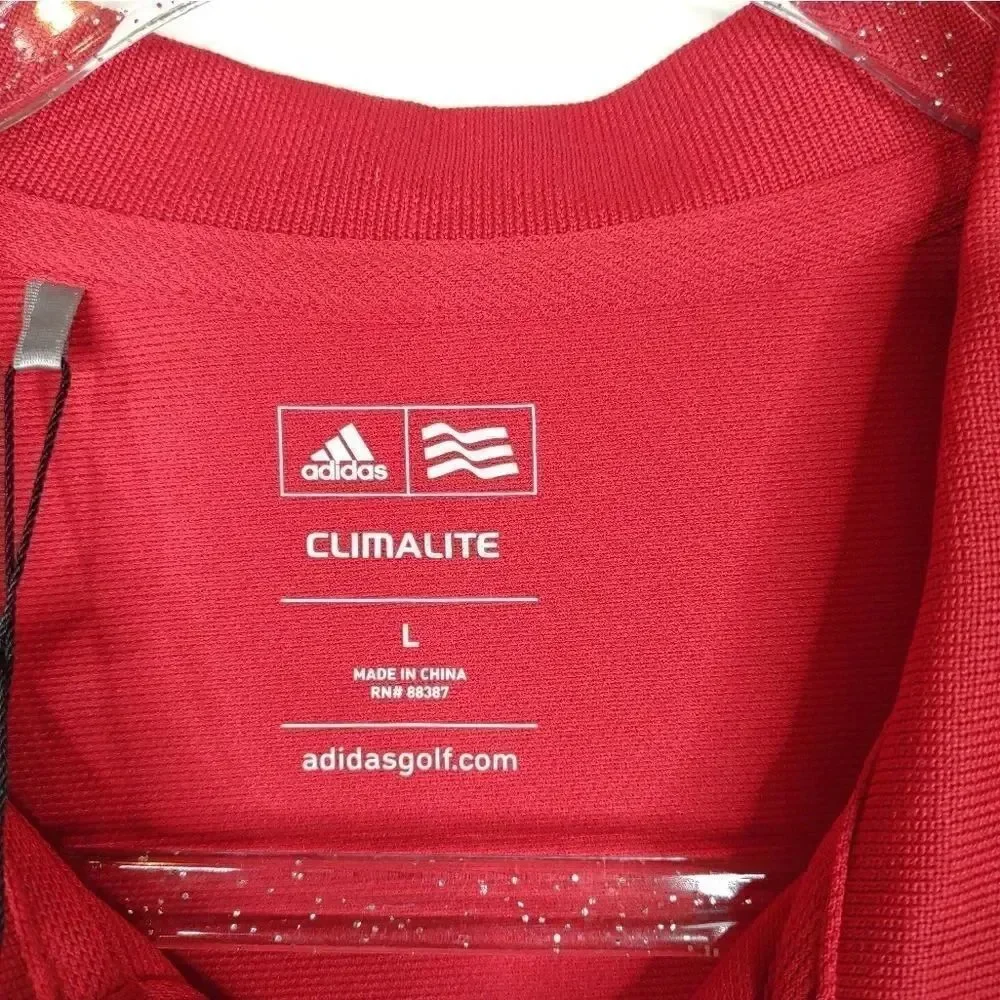 Adidas Golf Polo Shirt Belleair Florida Red size Large